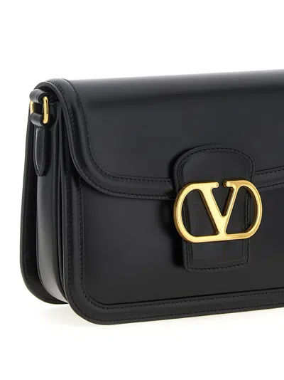 Valentino Borsa A Spalla 9to5 In Pelle Nera  Donna