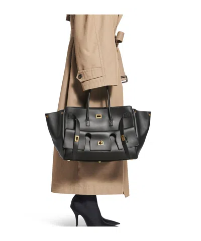 Balenciaga All Day Croco Leather Shoulder Bag