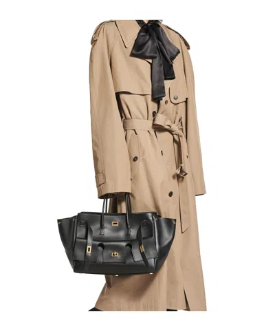 Balenciaga All Day Croco Leather Shoulder Bag