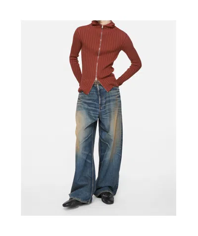 Acne Studios Mens Rocka Straight-leg Denim Jeans Dark Blue