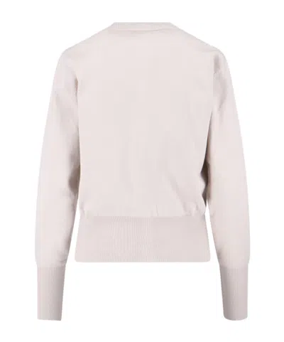 Vivienne Westwood Orb Embroidered Knit Cardigan In Neutral