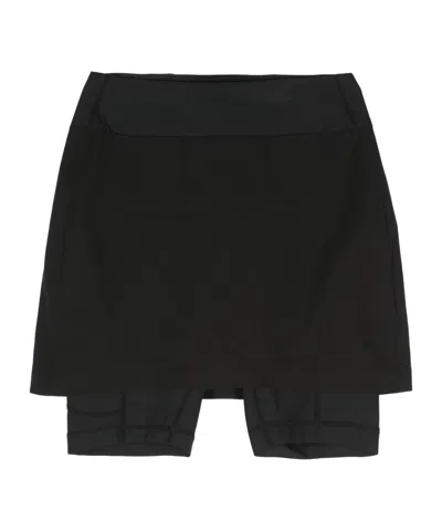 Post Archive Faction (paf) Layered Skirt In Black