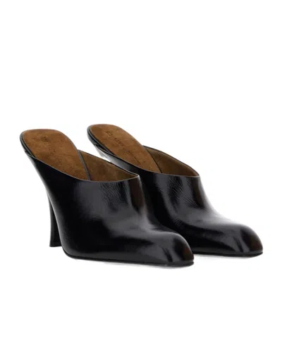 Khaite Colt Calfskin Stiletto Mules In Black