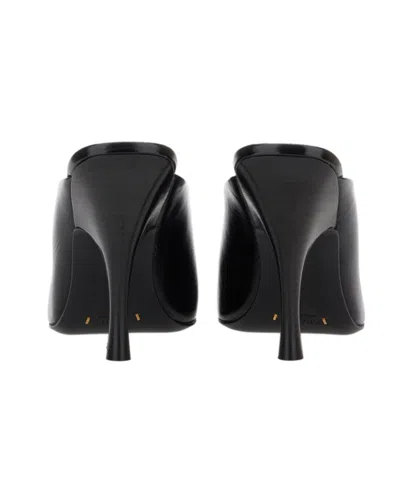 Khaite Colt Calfskin Stiletto Mules In Black