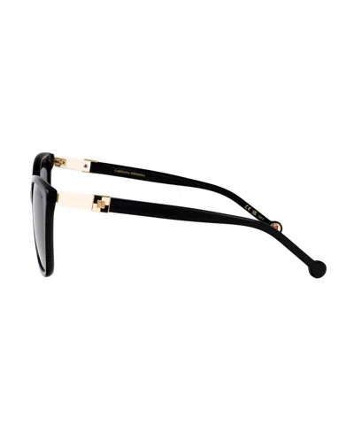 Carolina Herrera Her 56mm Gradient Rectangular Sunglasses In Black