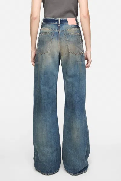 Acne Studios 2023 Rocka Low Waist Wide Jeans In Blue