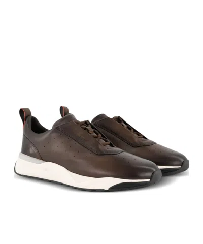 Santoni Sneakers Brown In Brown