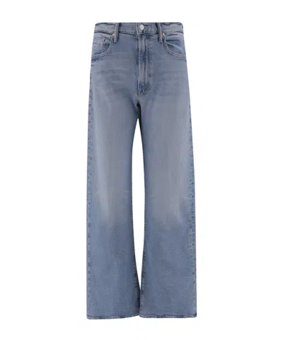 Mother The Ditcher Hover Cropped Jeans In Blue