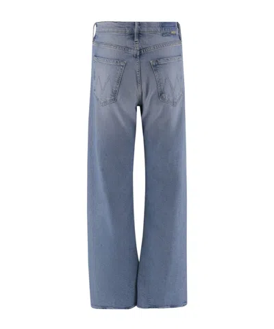 Mother The Ditcher Hover Cropped Jeans In Blue