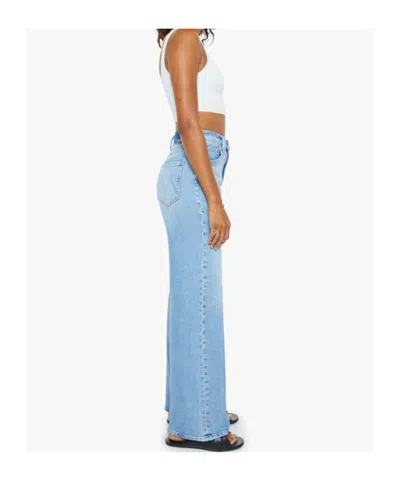 Mother The Ditcher Hover Cropped Jeans In Blue