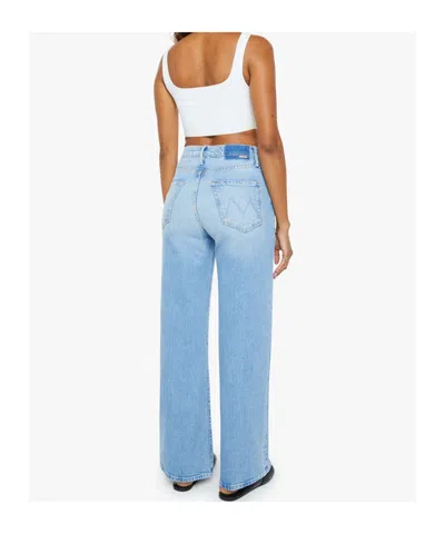 Mother The Ditcher Hover Cropped Jeans In Blue