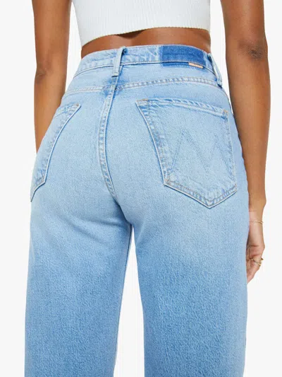 Mother The Ditcher Hover Cropped Jeans In Blue