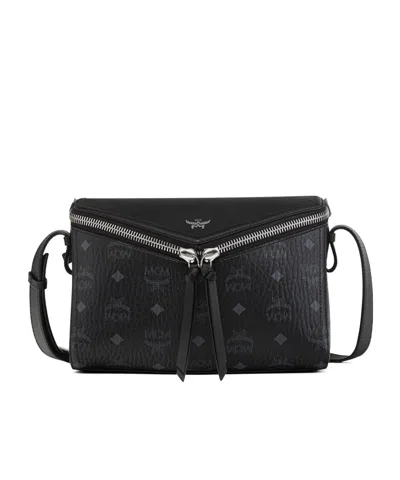 Mcm Diamant 3d Shoulder Bag In Visetos Leather Mix