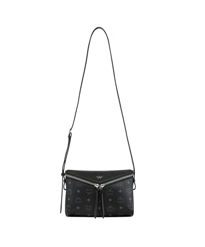 Mcm Diamant 3d Shoulder Bag In Visetos Leather Mix