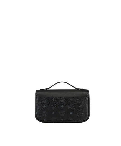 Mcm Tracy Crossbody In Visetos Leather Mix