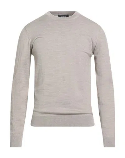 Alpha Studio Man Sweater Sand Size 42 Merino Wool