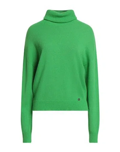 Ottod'ame Woman Turtleneck Light Green Size L Merino Wool, Viscose, Polyamide, Cashmere