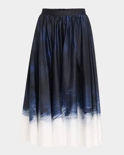 Jason Wu Collection Printed Circle Skirt In Multi
