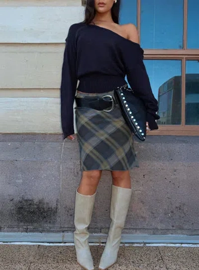 Lioness Shoreline Midi Skirt In Blue