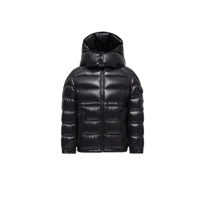 Moncler Maire Hooded Down Jacket, Girl, Black, Size: 14y