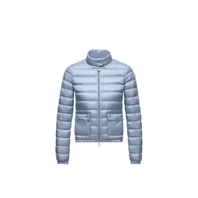 Moncler Lans Packable Short Down Jacket In Blue