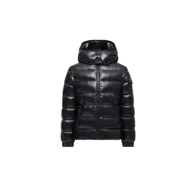 Moncler Maire Hooded Down Jacket, Girl, Black, Size: 14y