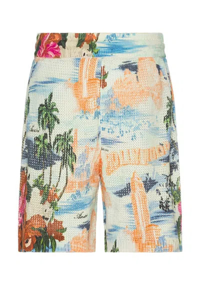 Amiri Cityscape Printed Drawstring Shorts