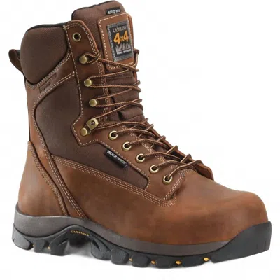 Carolina Forrest 8" Soft Toe Insulated Waterproof Work Boot In Dark Brown