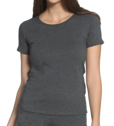 Twelve Eighty Eight Beyond The Basics Short Sleeve Tee In Heather Charcoal