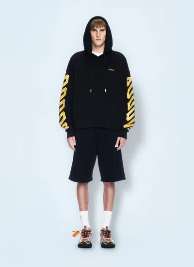 Off-white Off White Men Tape Arrow Hooded Sweatshirt
