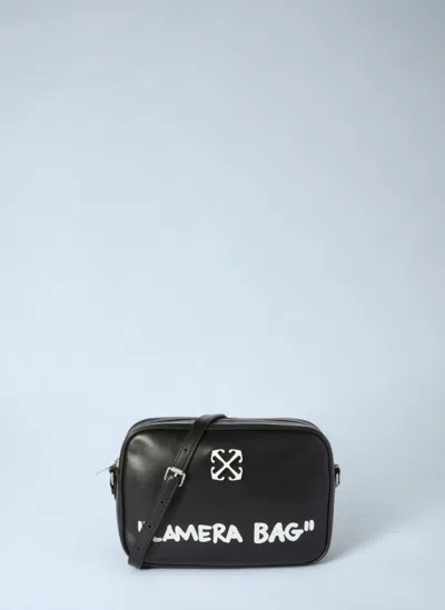 Off-white Medium Jitney Quote Shoulder Bag In Black