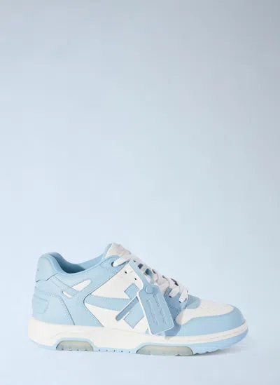 Off-white Out Of Office Leather Sneakers In Blue