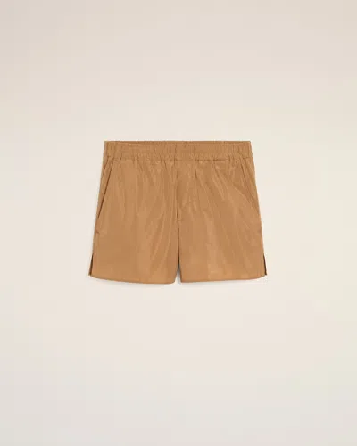 Ami Alexandre Mattiussi Brown Taffetas Short Brown