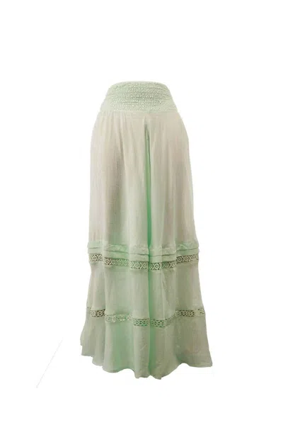 Guadalupe Design Women Chronos Palacio Skirt In Mint