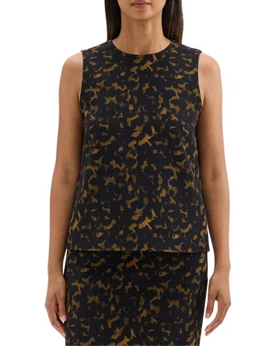 Theory Straight Shell Sleeveless Top In Blue