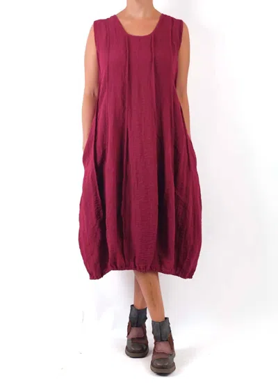 Bodil Seamed Midi Dress In Cayenne