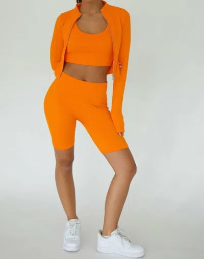 Anwnd Flamin' Seamless Zip Jacket In Flame
