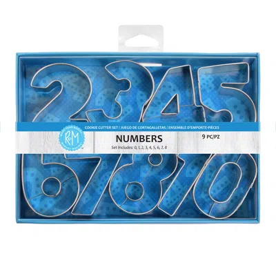 R & M International 2.5 Inch Numbers Cookie Cutters, Set Of 9