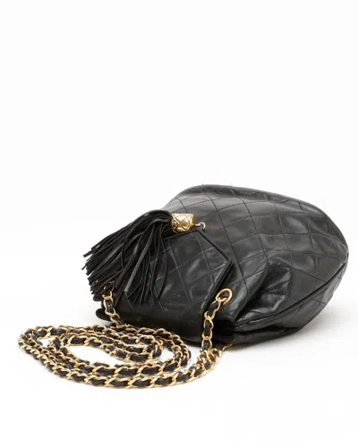 Pre-owned Chanel Cc Quilted Fringe Bag