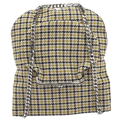 Victoria Beckham Plaid Wallet Shopper Bag In Multicolor Wool