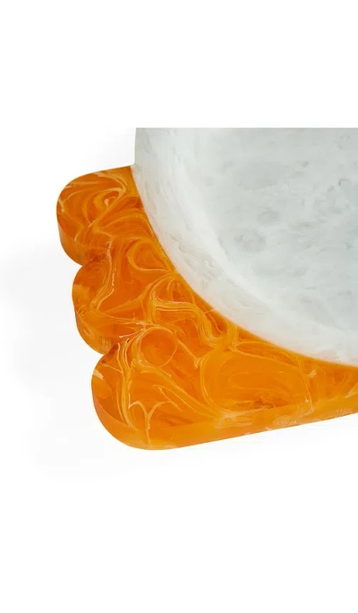 Jonathan Adler Mustique Scallop Tray In White