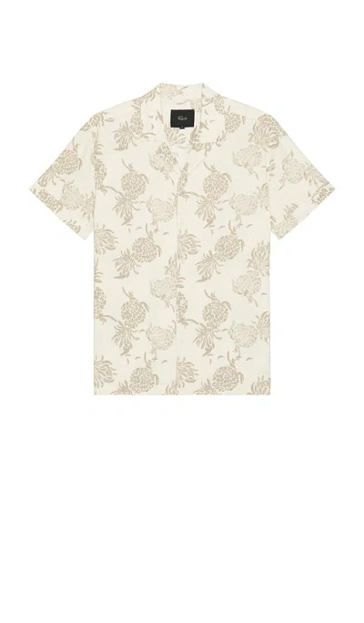 Rails Atlas Pineapple Print Linen Blend Camp Shirt