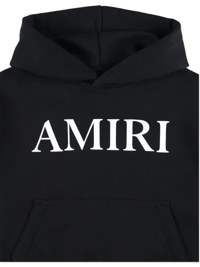 Amiri Kids Black Logo Hoodie