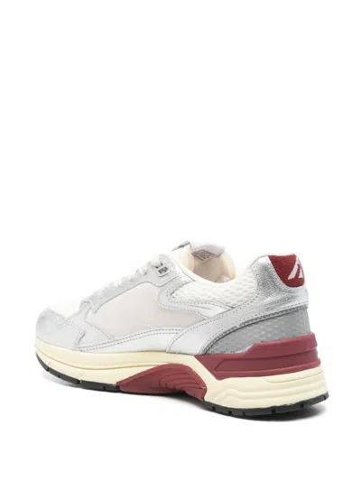 Autry Hyperway Metallic Sneakers In White