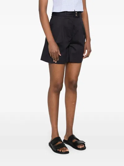 Herno Blue Solid Shorts
