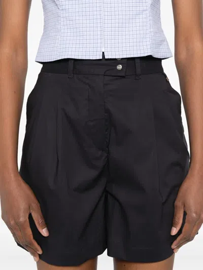 Herno Blue Solid Shorts