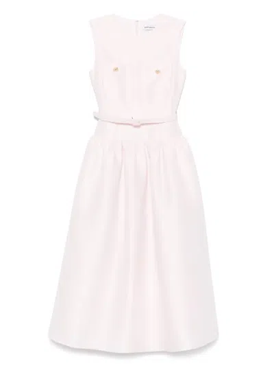 Self-portrait Taffeta Midi Dress In Pink