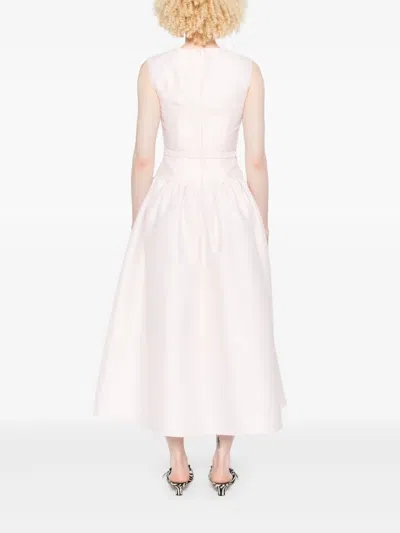 Self-portrait Taffeta Midi Dress In Pink