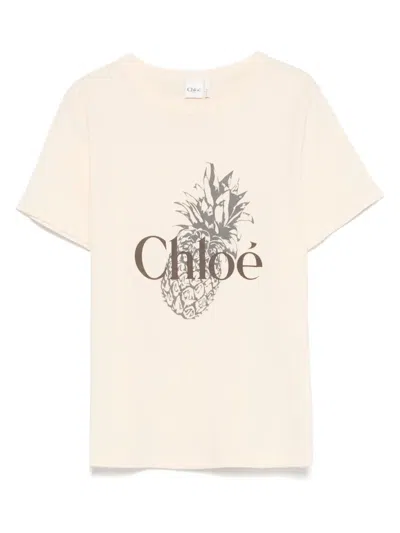 Chloé Chloe T-shirt Women In Neutral