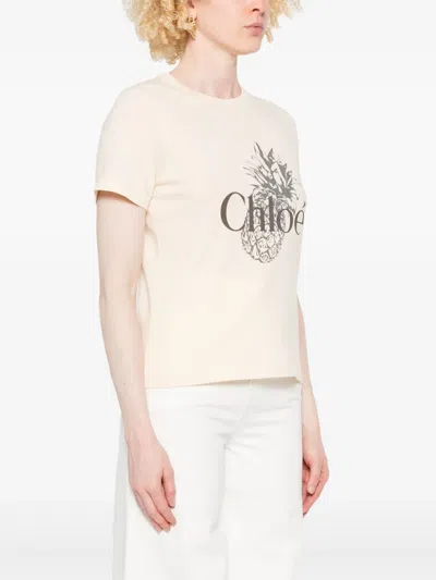 Chloé Chloe T-shirt Women In Neutral